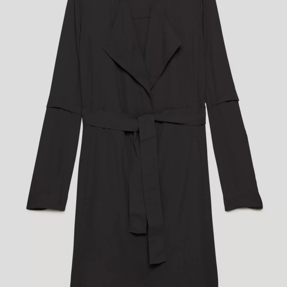 Barely Worn Sold Out Babaton Flowy Trench Coat Size Small Taupe Color - Picture 6 of 10